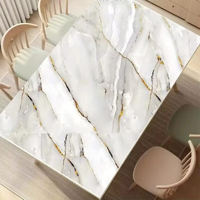 1 roll of marble self-adhesive wallpaper PET waterproof, flame-retardant, oil proof sticker background wall decorative wallpaper