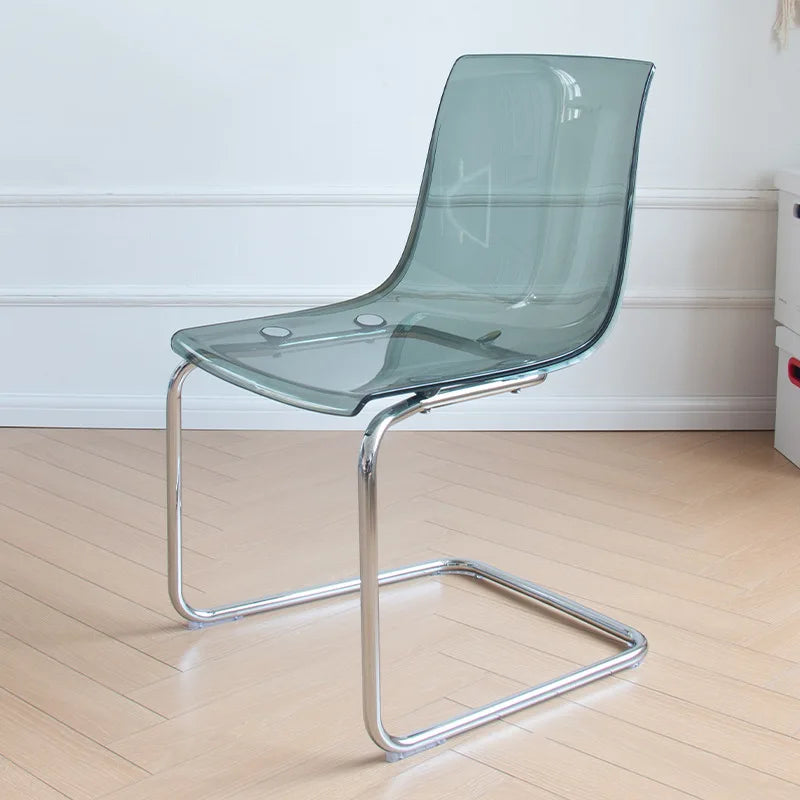 Transparent Acrylic Toyas Chair, Home Backrest Dining Chair, Nordic Minimalist Designer Desk, Coffee Shop Dining Table Chairs