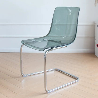 Transparent Acrylic Toyas Chair, Home Backrest Dining Chair, Nordic Minimalist Designer Desk, Coffee Shop Dining Table Chairs