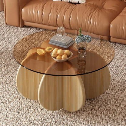 Unique Display Coffee Table Clear Ornaments Aesthetic Minimalist Coffee Table Luxury Design Mesa Centro Salon Home Furniture
