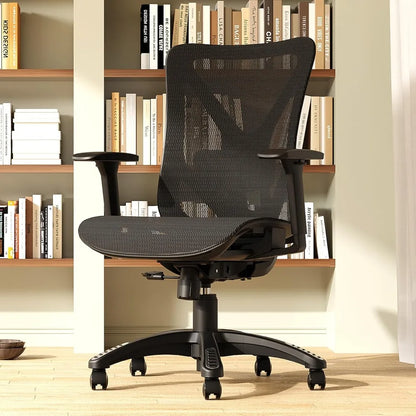 Adjustable Ergonomic Office Chair with Mesh Seat, Lumbar Support, 3D Armrests, and Tilt Mechanism