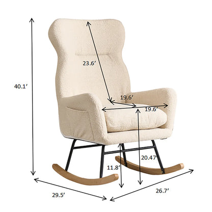 Lazy Sofa Rocking Chair Bedroom Lounge Chair Carefree Adult Living Room Single Balcony Leisure Rocking Chair Recliner Chairs