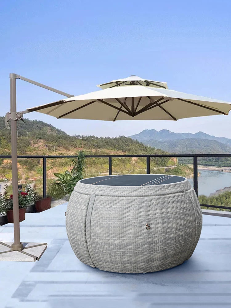 Rattan Couch Lounge Setting  Outdoor Corner Sofa  Padio Furniture  Wicker Patio Garden