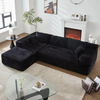 104'' L-Shape Modular Sectional Sofa Couch - Comfortable Upholstered Cloud Design Modern Minimalist Deep Seat Living Room Furnit