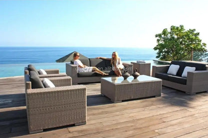 Hand Woven Leisure Garden Outdoor Rattan Sofa Furniture