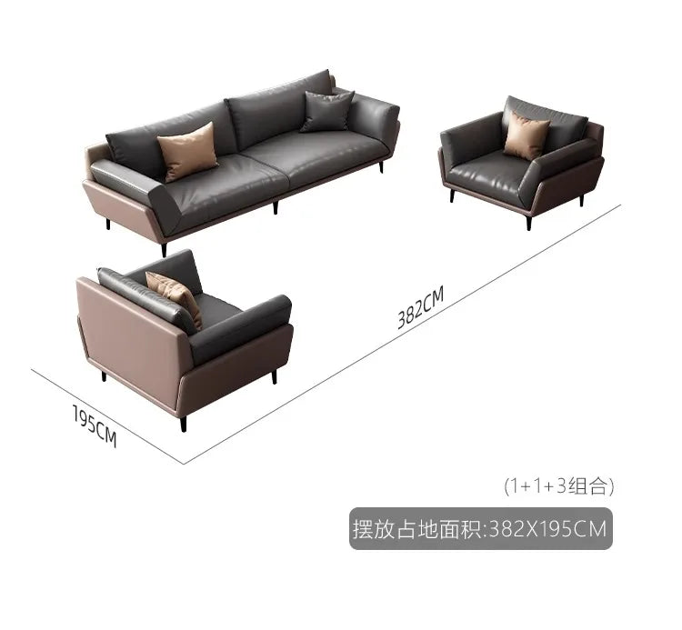 CP office sofa coffee table combination simple modern business rest reception