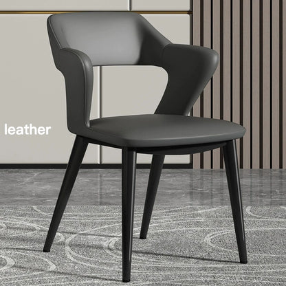 Italian Minimalist Dining Chair Modern Simple Home Chair Hotel Trendy Tech Fabric Makeup Chair Backrest Dining Table furniture