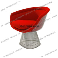 New Design Dining Chair Furniture Stainless Steel With Chrome Legs Fabric Lounge Chair Upholstered Restaurant Chairs
