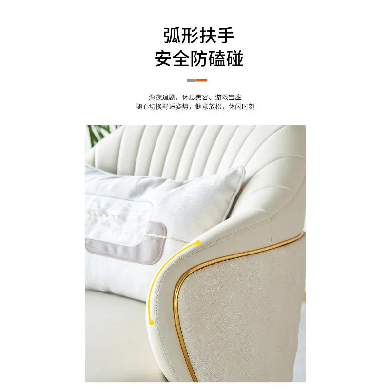 Italian minimalist leisure simple light luxury designer furniture negotiation reception sofa armchair