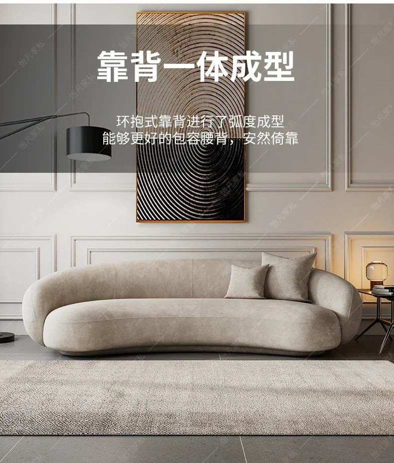 Elastic Luxury Living Room Sofa Modern Aesthetic Elegant Sectional Sofa Designer Replica Muebles Para El Hogar Nordic Furniture