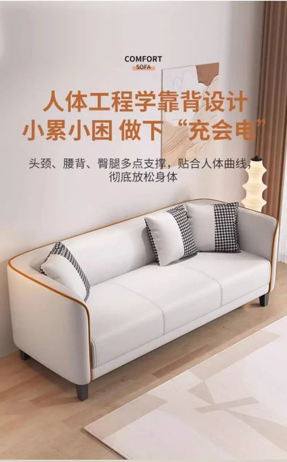 Italian light luxury cat claw cloth sofa small apartment living room double rental room bedroom apartment simple modern large so