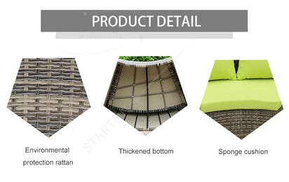 Terrace Semicircular C Modular Lounge Set Aluminum Outdoor Furniture Modern Luxury Garden Combination Rattan Sofa Set