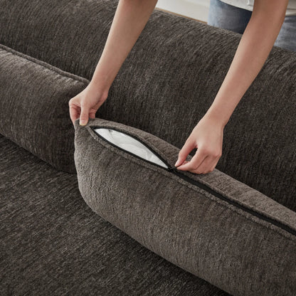 L-shaped luxury cross-section oversized sofa, simple design, living room apartment reception comfortable sofa