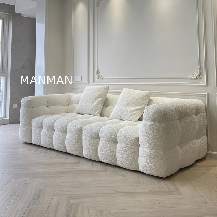 Minimalist Waterproof Living Room Sofa Modern Couch Elegant Relaxing Living Room Sofa White Puff Sofy Do Salonu Home Furniture
