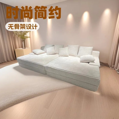 Simple sofa lazy wind small apartment living room leisure bedroom balcony vacuum compression sofa bed