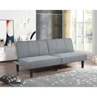 Sofa Bed Senior 's Sofas  66" Sofa  Gray Linen Upholstery Sofa Set Living Room Furniture Contemporary Living Room Sofas
