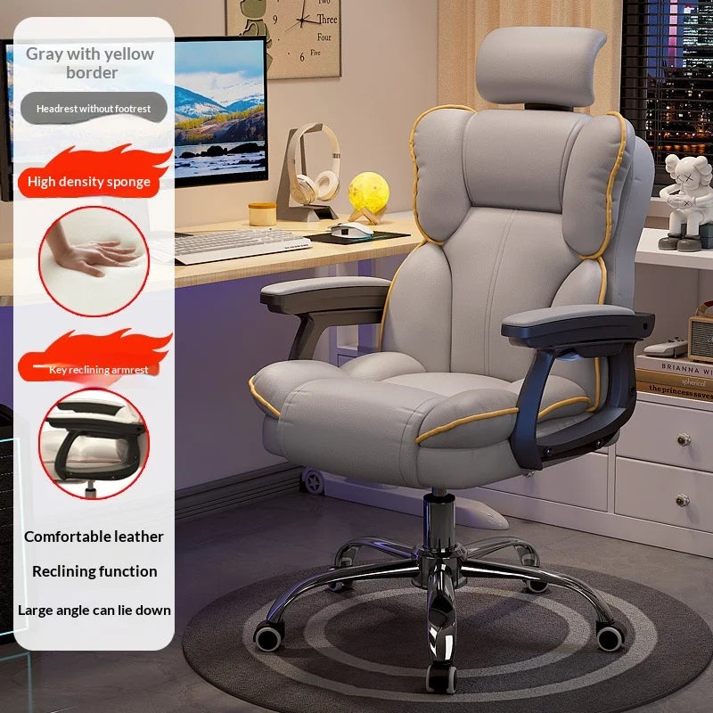 Ergonomic Office Chair Gaming High Back Computer Desk Chair Adjustable Lumbar Support Reclining Swivel Armrest Home Sillas