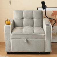 Three-in-one single-bed sofa, soft sleeper sofa, recliner sofa, backrest sofa, suitable for living room, 83*167*76 cm