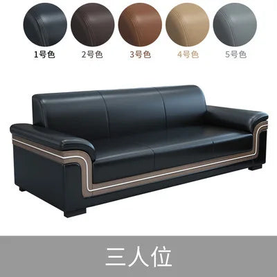 Simple Business Office Sofa Set Coffee Table Modern Luxury Reception Furniture for Three-Person Meetings Meeting Room Furniture