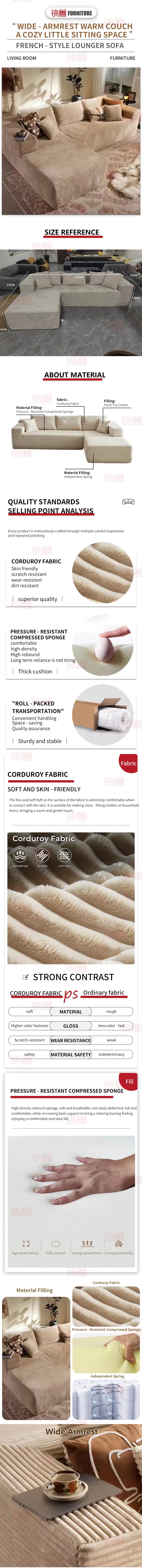 Jinshan Modern Luxury Furniture Lounge Chair 3 + 1 Seat Combination Sofa Cover Living Room Bedroom Home Compression Sofa Cover