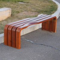 Park outdoor bench wrought iron leisure community chair outdoor square double bench garden solid wood