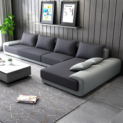 Sofa living room modern light luxury simple technology cloth sofa small apartment combination furniture latex