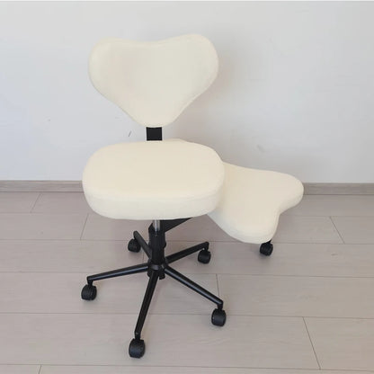 Cross Leg Chair - Meditation Chair with Wheels, ADHD Chair, Height Adjustable Seat, Adjustable Footstool