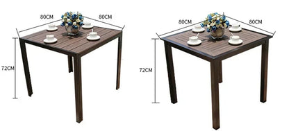 Nordic Outdoor Balcony Leisure Rattan Table and Chair Garden Furniture Sets Rattan Garden Table and Chair Outdoor Furniture Sets