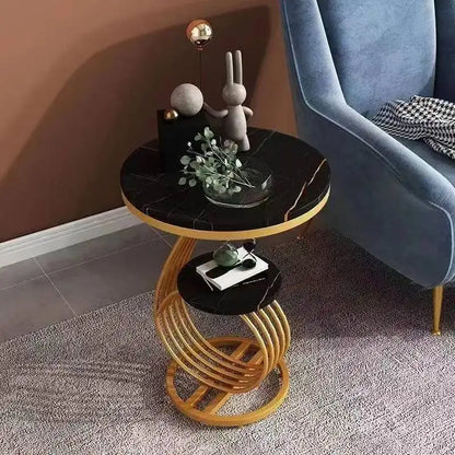 Nordic Round Coffee Tables Books Big Luxury Gold Nordic Hall Side Coffee Table Bedside Dressing Mesitas De Noche Home Furniture