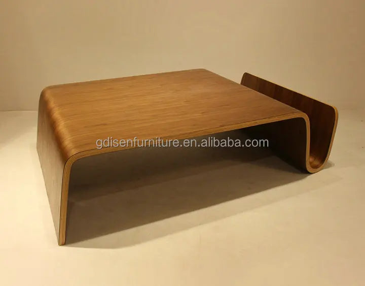 Curved Plywood COFFEE Table Mid Century Modern Living Room Furniture Solid Wood Coffee Table Wooden Convertible