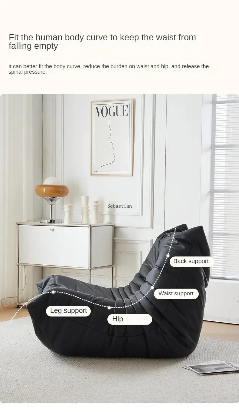 Caterpillar Lazy Sofa Velvet Small House Living Room Bedroom Store Balcony Sponge Sofa Lounge Chair Sofas for Living Room