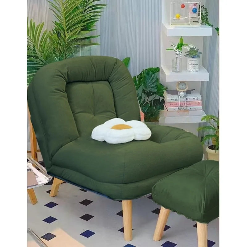 Sofa reclining small sofa single nap leisure chair bedroom reading recliner household simple lazy sofa