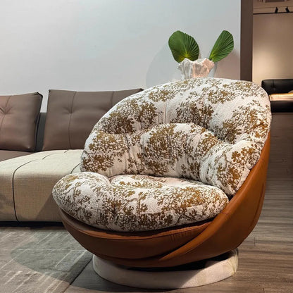 Italian Minimalist Single Person Rotating Living Room Balcony Lazy Sofa Designer Lounge Chair Casual Modern Minimalist Kanepe