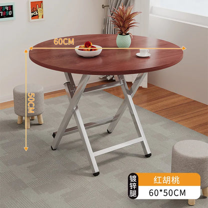 2025 New Folding Table,Indoor Outdoor Heavy Duty Portable Folding Square Woodiness Dining Table ,for Picnic, Party, Camping