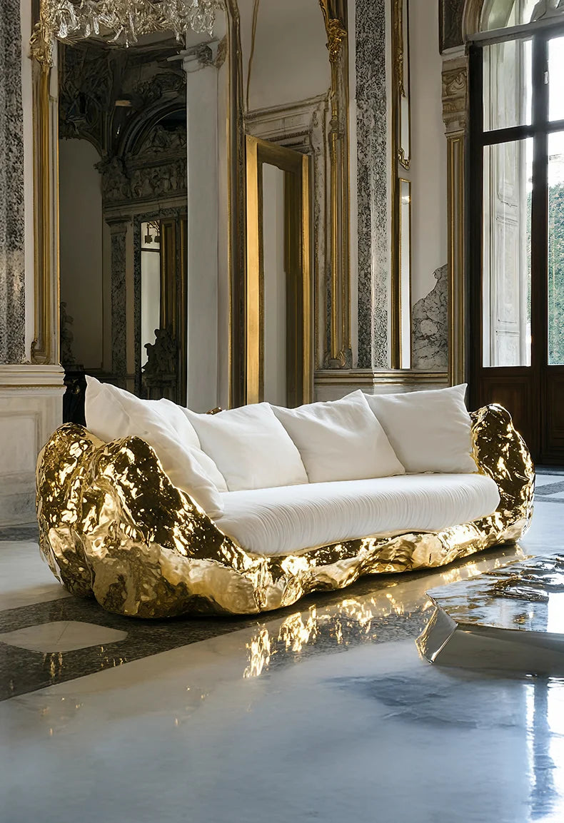 Art aesthetic sofa villa, modern light luxury furniture, high luxury