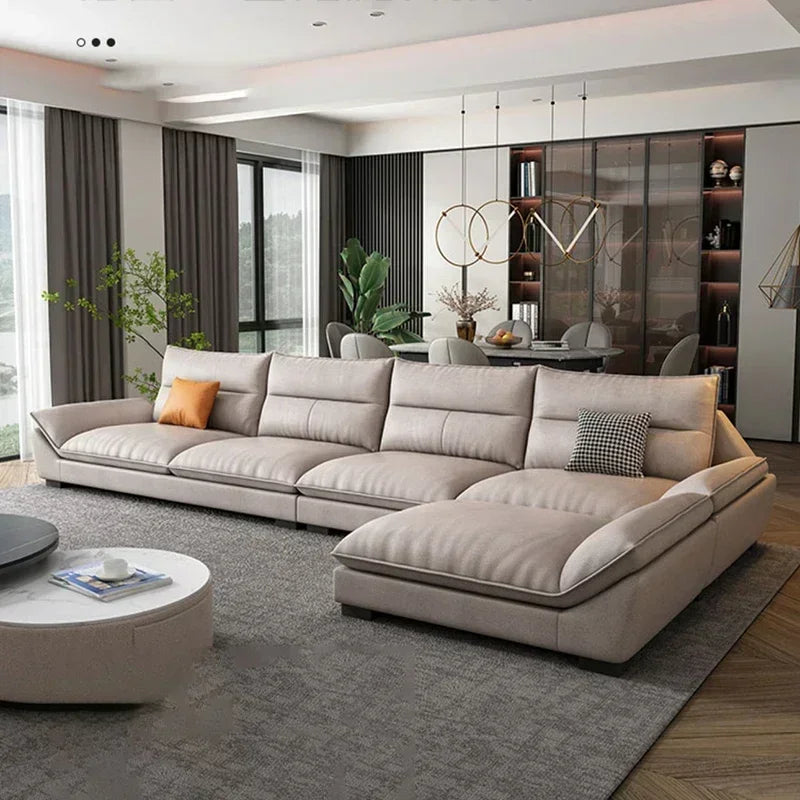 Living Room Sofas Modern  Puffs Relaxing Design Luxury Sofa Elegant Recliner Home Furniture