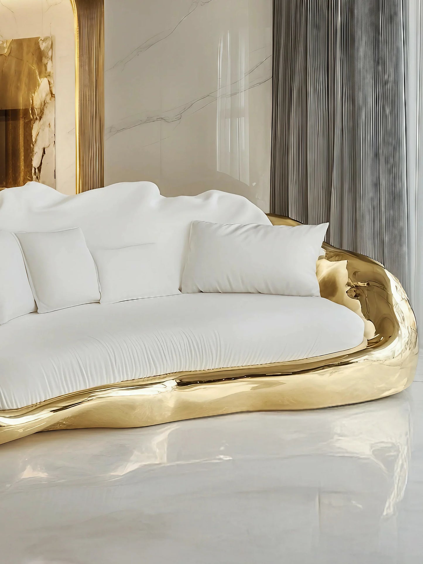 Art Postmodern Sofa Villa Large Flat Floor Furniture High Luxury International Hall A9