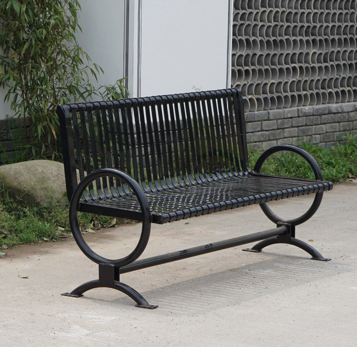Luxury Park Metal Benches Seat Outdoor Garden Patio Cast Iron Benches