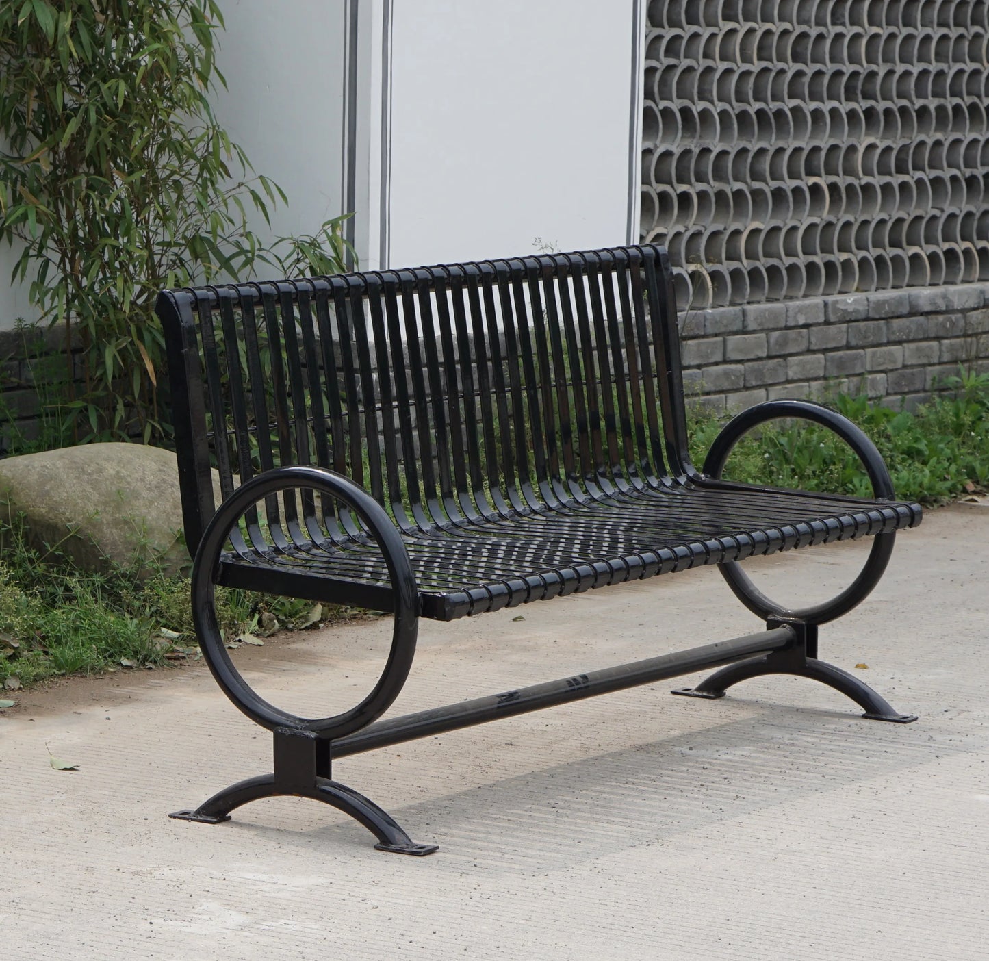Luxury Park Metal Benches Seat Outdoor Garden Patio Cast Iron Benches