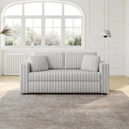75.6" Soft Rabbit Plush Modular 2-person Sofa - Highly Comfortable with Distinctive Design. Perfect for Bedroom and Living Room