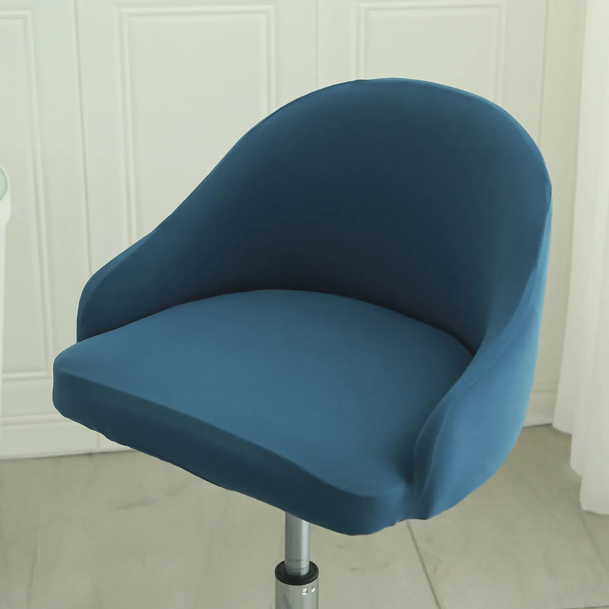 1PC Semi-Circular Universal Wear-Resistant Chair Cover Chair Cover Dust-proof Elastic Restaurant Hotel Dining Chair Cover 의자 커버