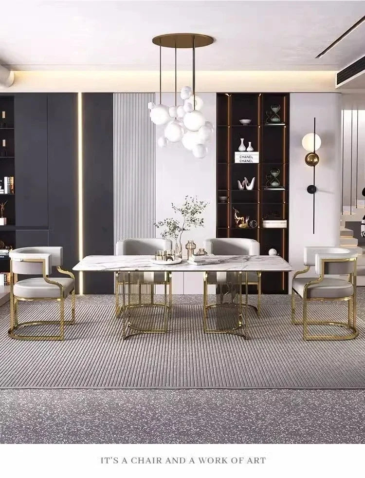 Luxurious modern simple leisure chairs dining chairs home negotiation chairs fashion makeup chairs tea table chairs