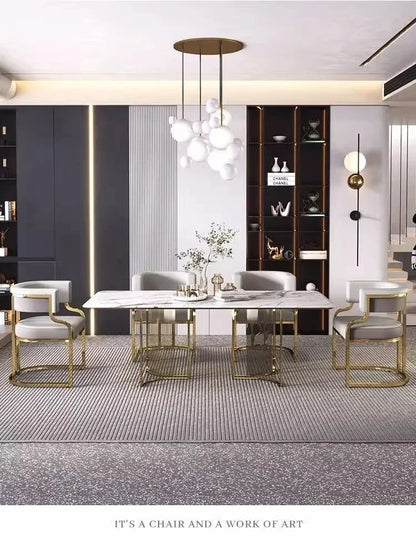 Luxurious modern simple leisure chairs dining chairs home negotiation chairs fashion makeup chairs tea table chairs
