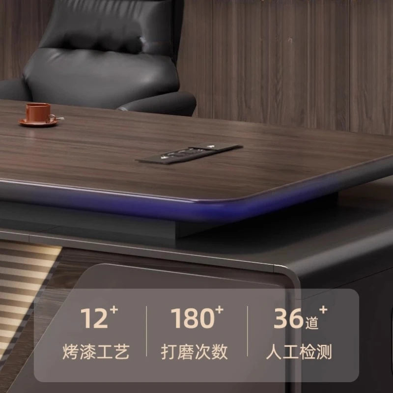 Luxury L Shaped OfficeDesks Home Office Writing Desk Modern Computer Desks With Drawers Mid Century Executive Desk Accessories