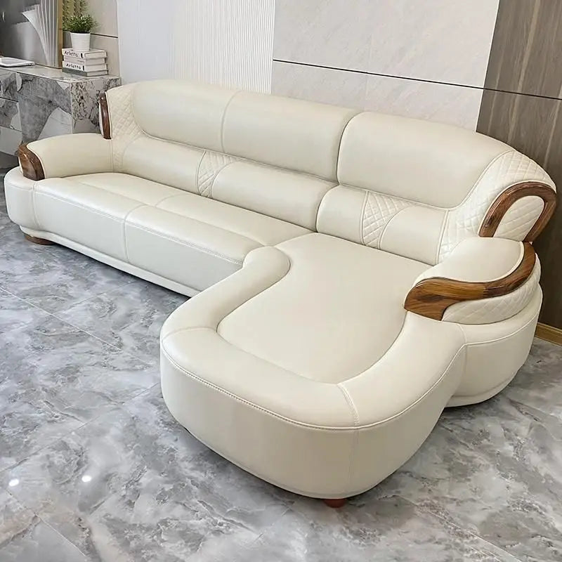 Light luxury sofa leather sofa luxury high-end new modern senior living room new Chinese European and American sofa