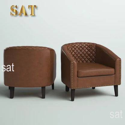 For Modern Tufted Upholstered Armchair Living Room Leisure Chair Single Sofa Chair Balcony Bedroom Study Room Barrel Club Chair