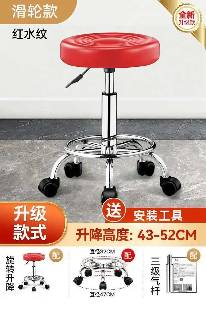 Vintage Bar Chairs Accent Modern Barber Adjustable Office Counter Bar Chairs Nordic High Taburete Silla Furniture YN50BC