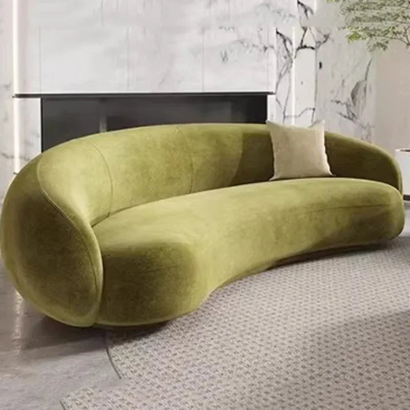 Vintage Comfortable Sofas Halloween Green Designer Elegant Unusual Sofa Mid Century Curved Sofa Inflavel Living Room Furniture