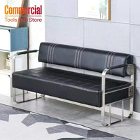 Internet celebrity barber shop sofa waiting chair hair salon hair and nail salon rest area light luxury stainless steel long