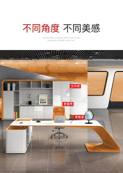 Luxury Conference Office Desk Organizer Standing Modern Customized Computer Desks Reception Cute Escritorio Oficina Furniture